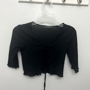 Black sweater. Thin